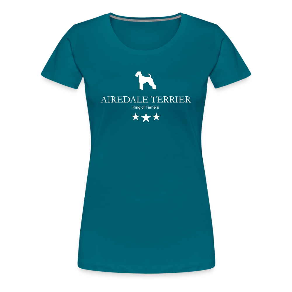 Women’s Premium T-Shirt - Airedale Terrier - King of terriers... - Divablau
