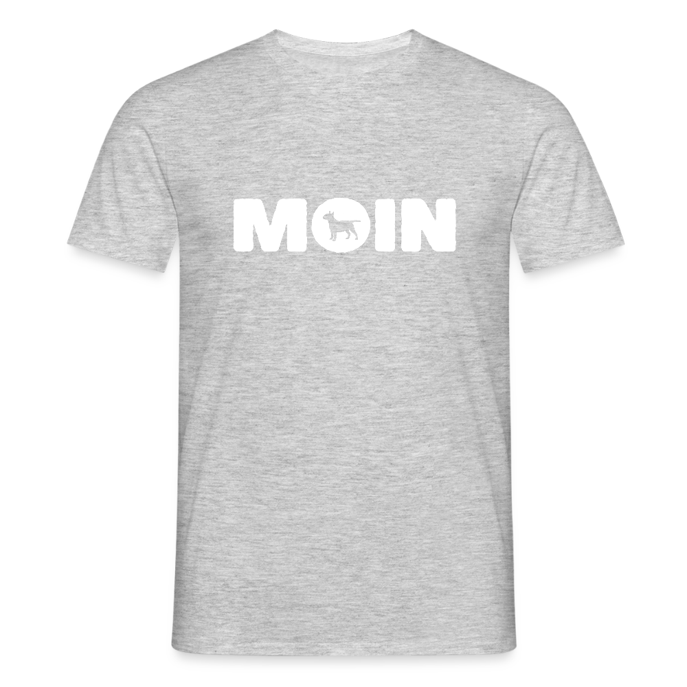 Bull Terrier - Moin | Männer T-Shirt - Grau meliert