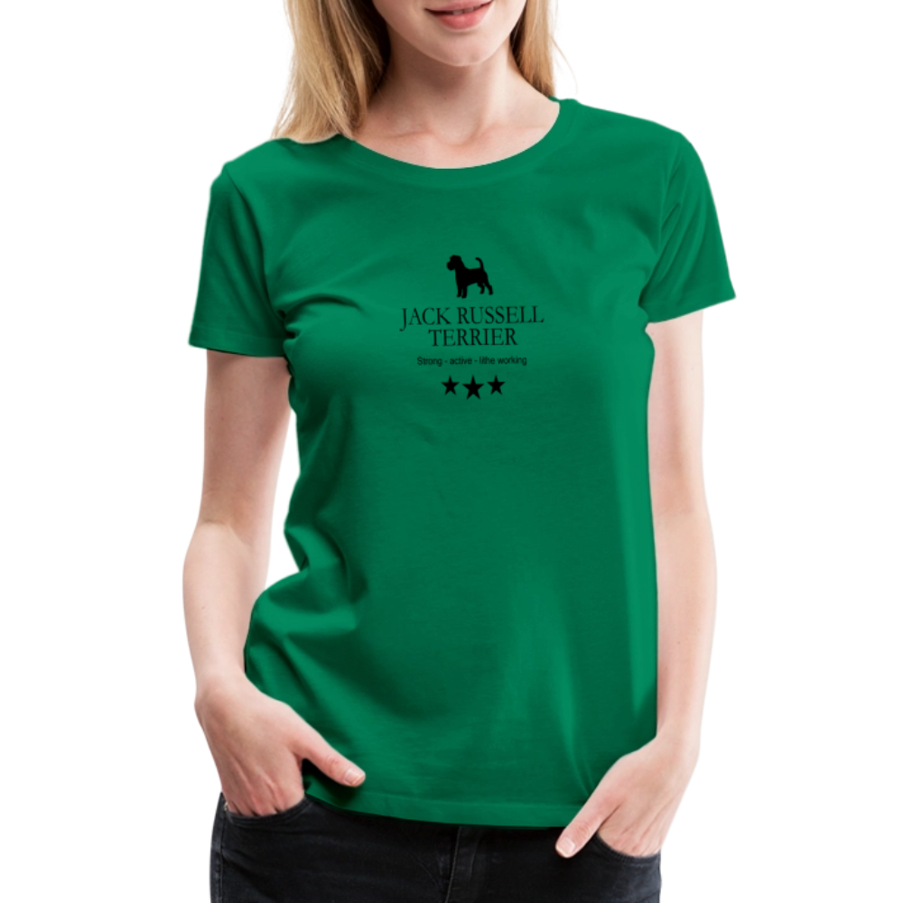 Women’s Premium T-Shirt - Jack Russell Terrier - Strong, active, lithe working... - Kelly Green