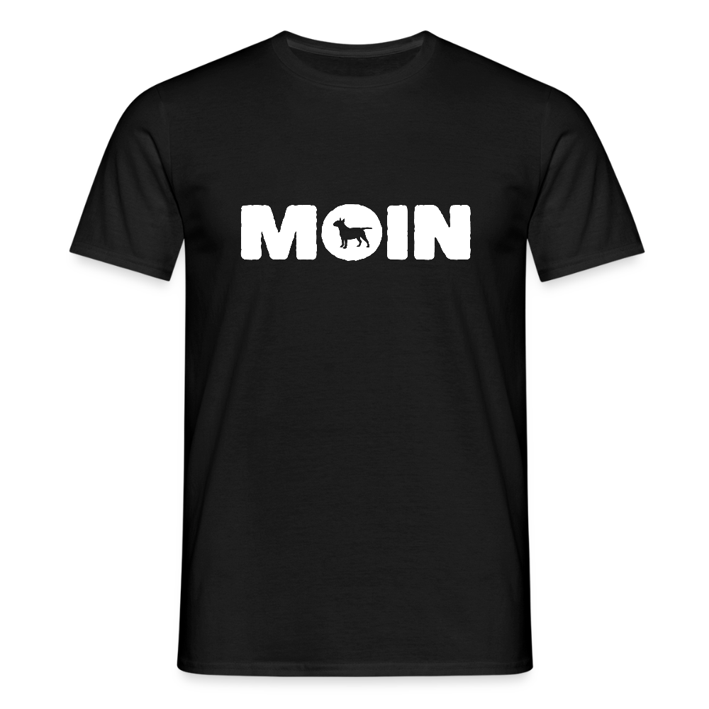 Bull Terrier - Moin | Männer T-Shirt - Schwarz
