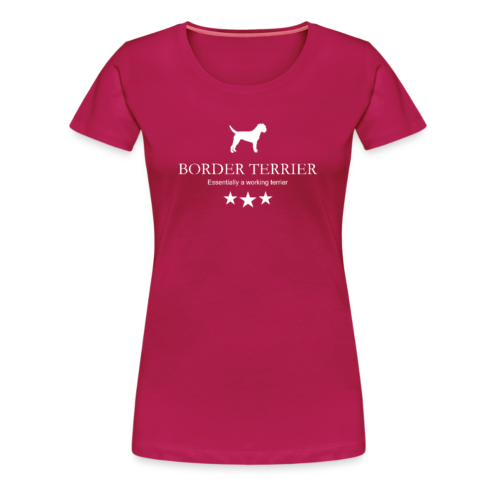 Women’s Premium T-Shirt - Border Terrier - Essentially a working terrier... - dunkles Pink