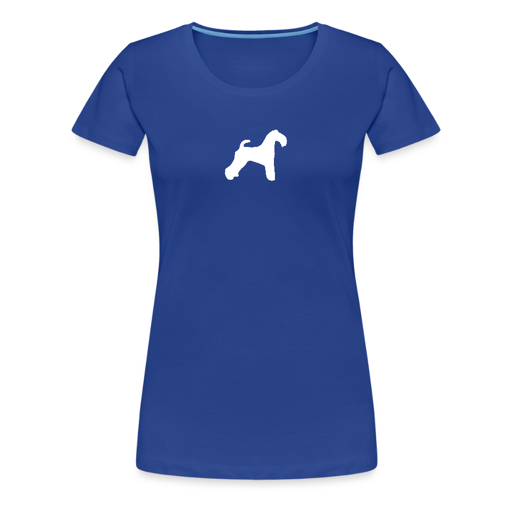 Kerry Blue Terrier-Silhouette | Women’s Premium T-Shirt - Königsblau