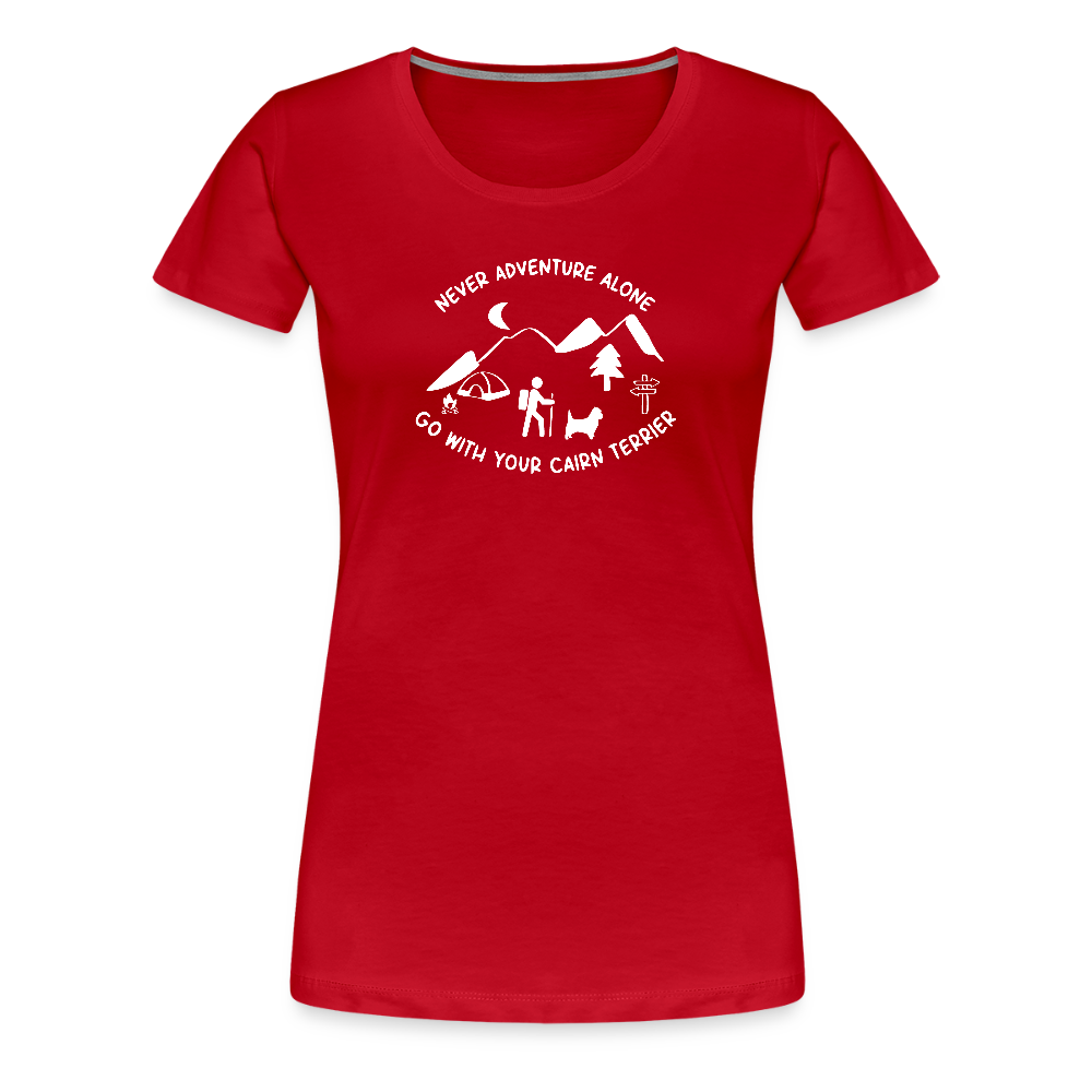 Women’s Premium T-Shirt - Cairn Terrier - Abenteuer - Rot
