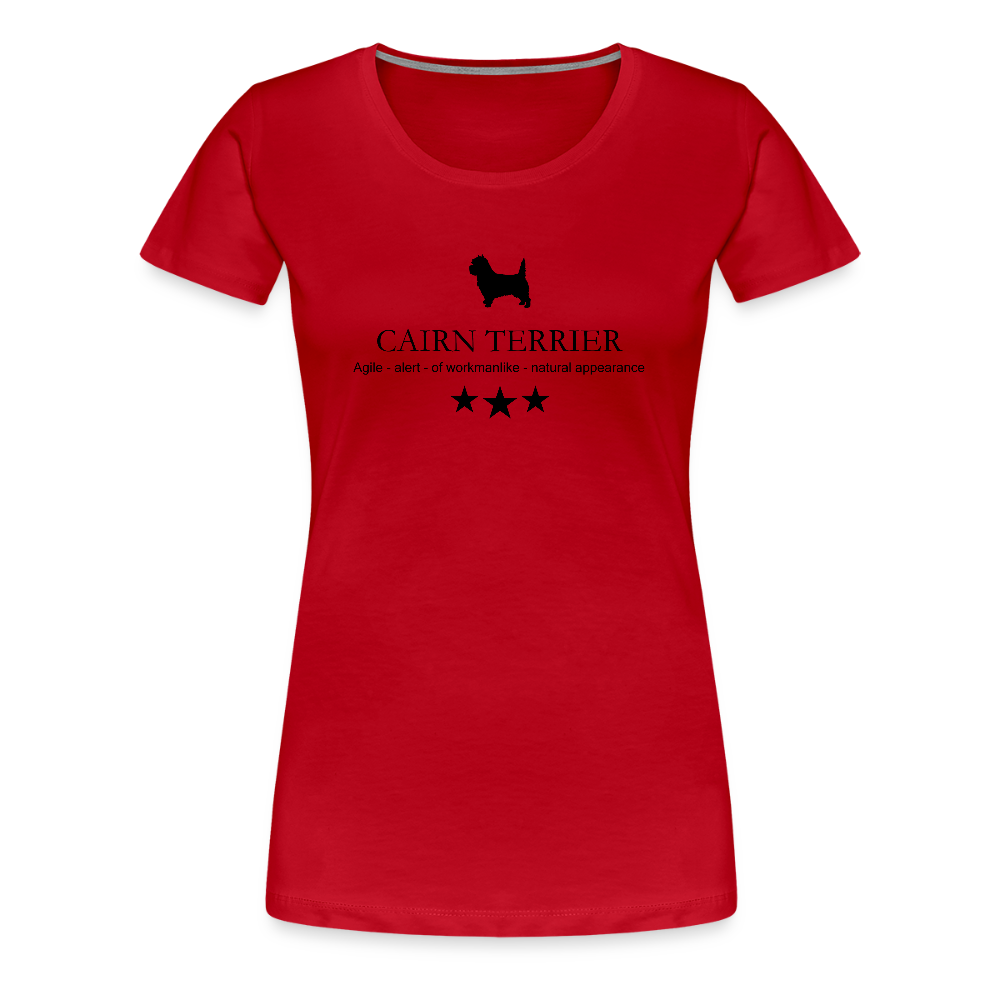 Women’s Premium T-Shirt - Cairn Terrier - Agile, alert, of workmanlinke... - Rot