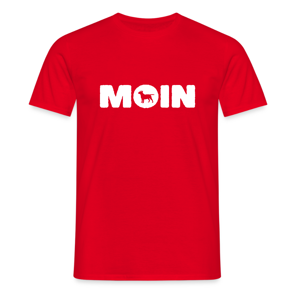 Bull Terrier - Moin | Männer T-Shirt - Rot