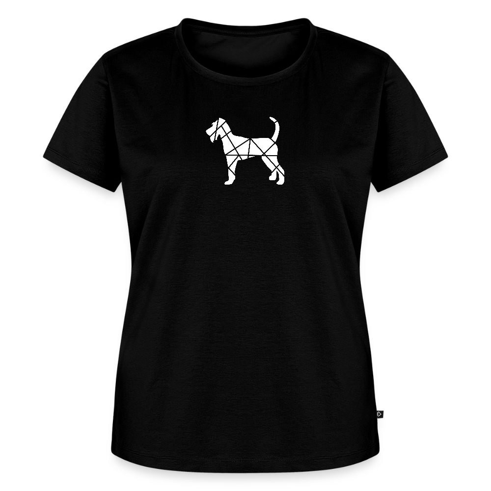 Women’s Premium T-Shirt - Irish Terrier geometrisch - Schwarz