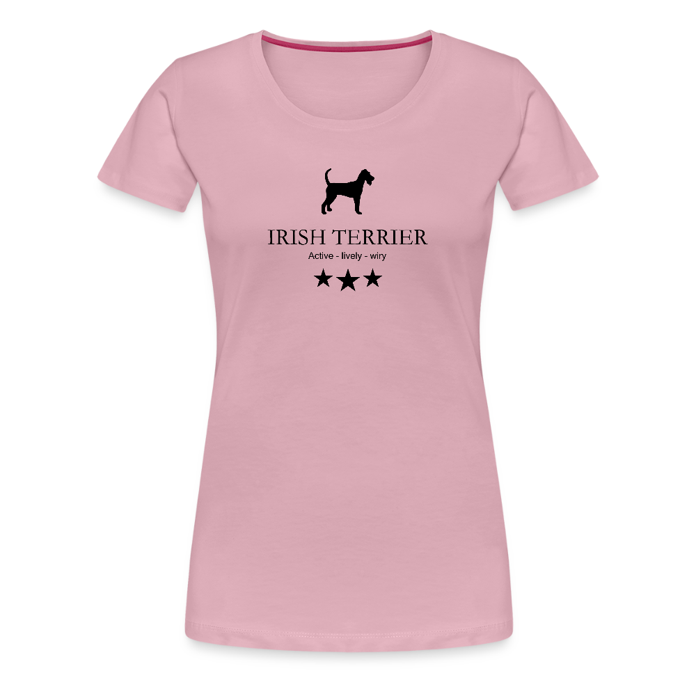 Women’s Premium T-Shirt - Irish Terrier - Active, lively, wiry... - Hellrosa