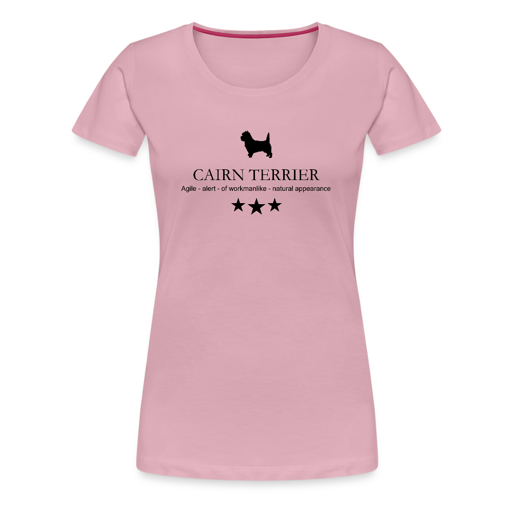 Women’s Premium T-Shirt - Cairn Terrier - Agile, alert, of workmanlinke... - Hellrosa