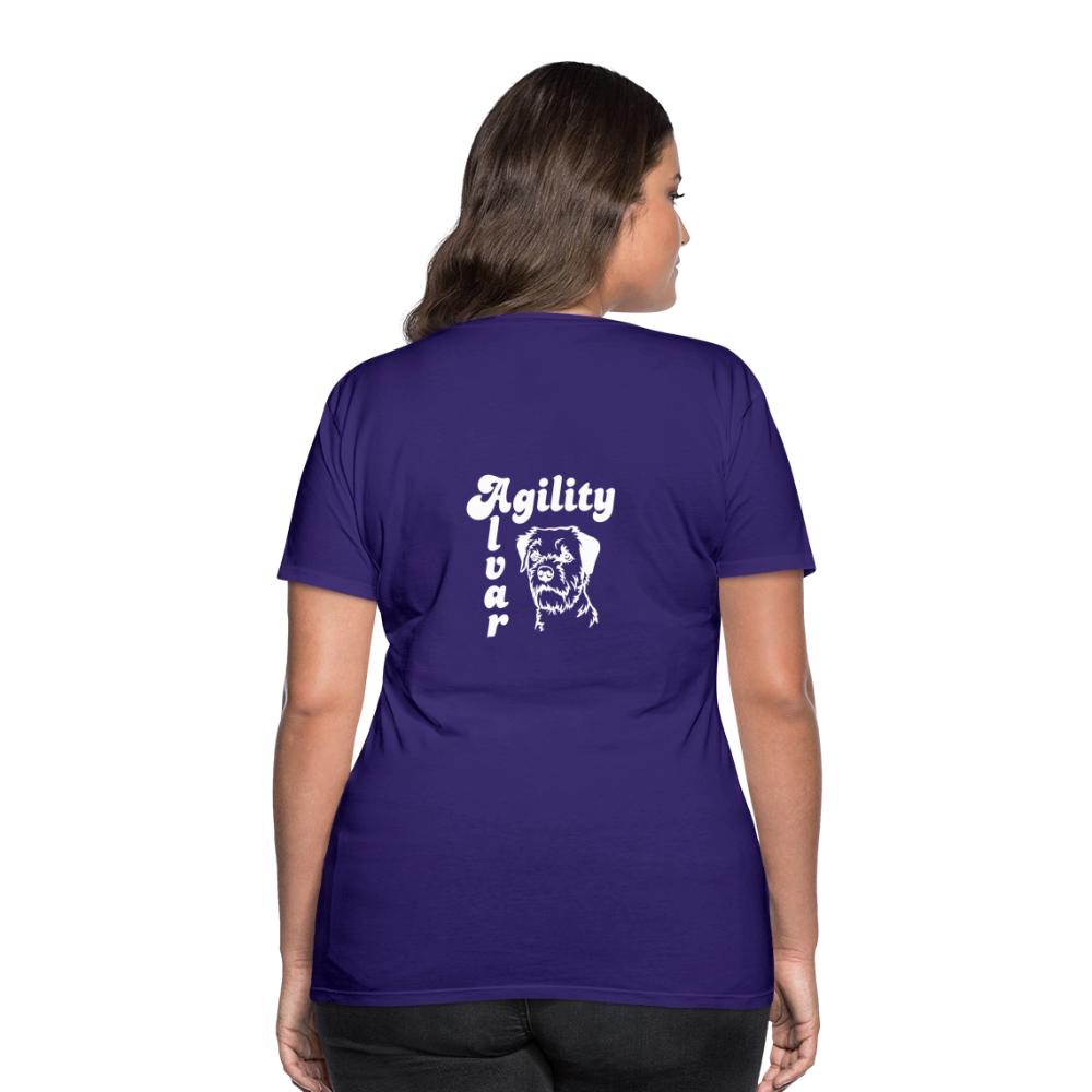 Border Terrier Agility | Women’s Premium T-Shirt - Lila