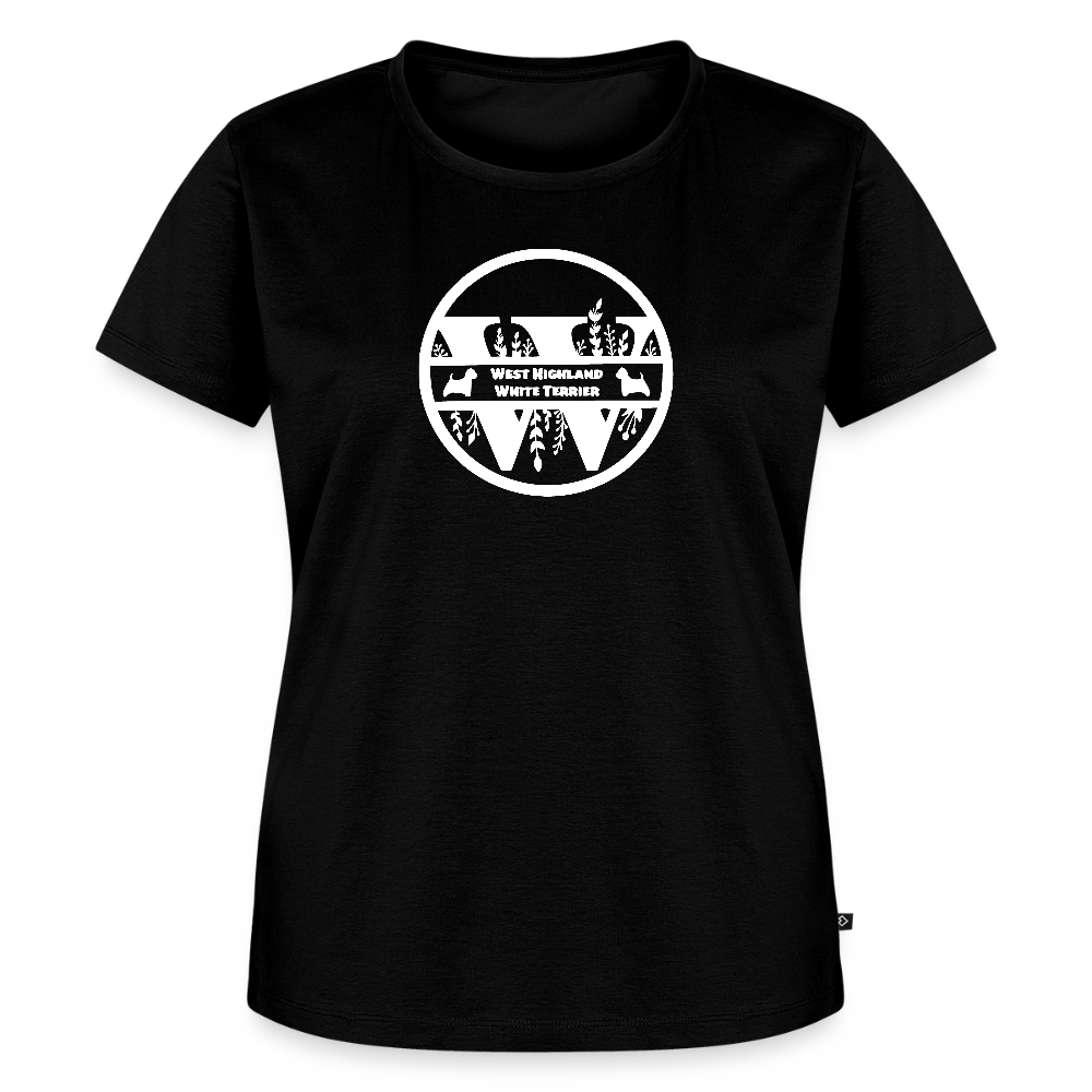 Women’s Premium T-Shirt - West Highland White Terrier - Monogramm - Schwarz