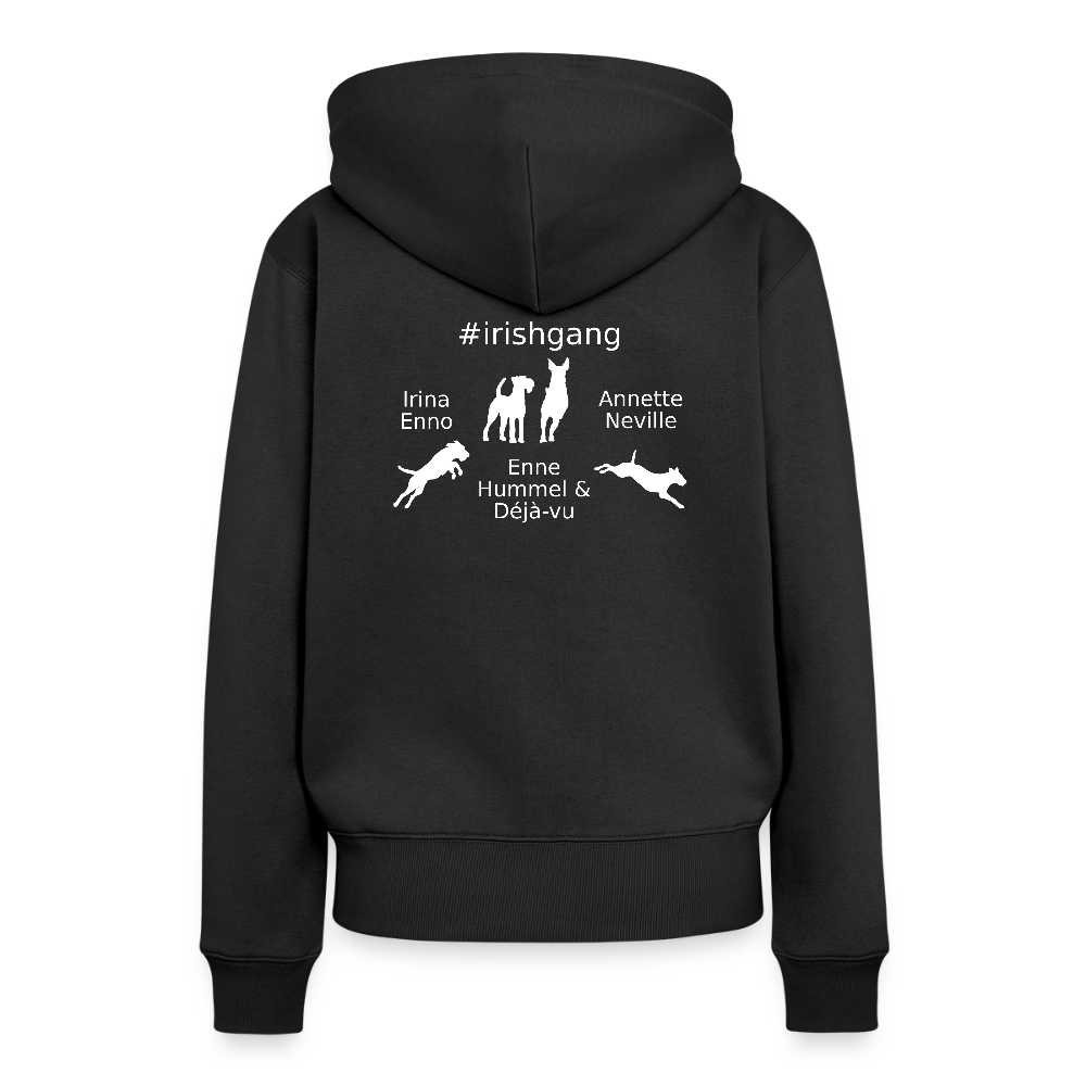 Frauen Premium Hoodie - #IRISHGANG - Schwarz
