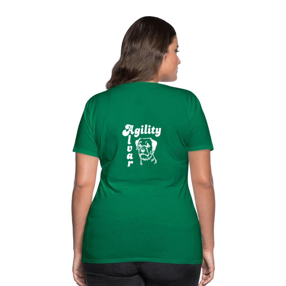 Border Terrier Agility | Women’s Premium T-Shirt - Kelly Green