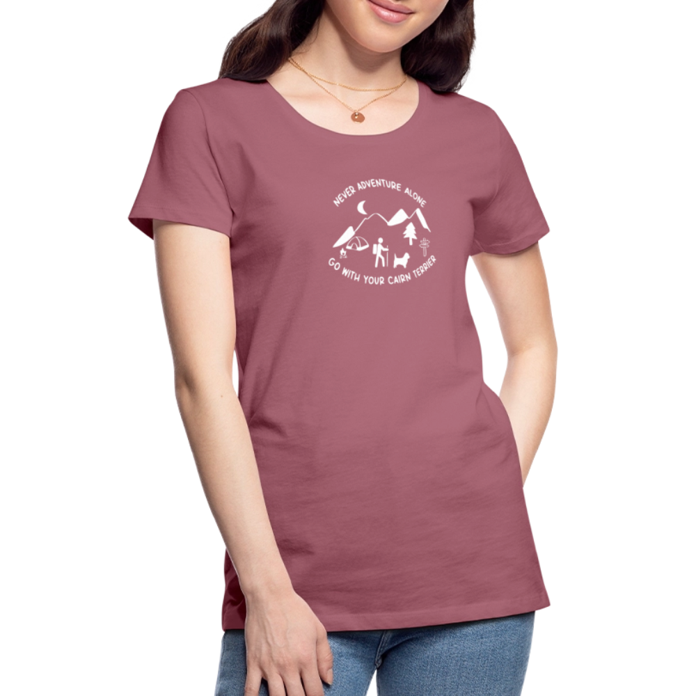 Women’s Premium T-Shirt - Cairn Terrier - Abenteuer - Malve