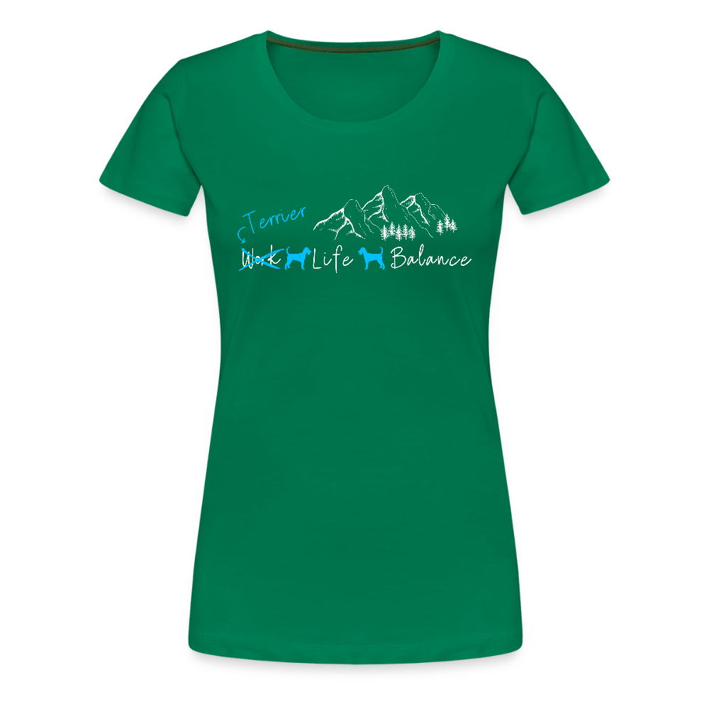 Women’s Premium T-Shirt - (Irish) Terrier Life Balance - Kelly Green