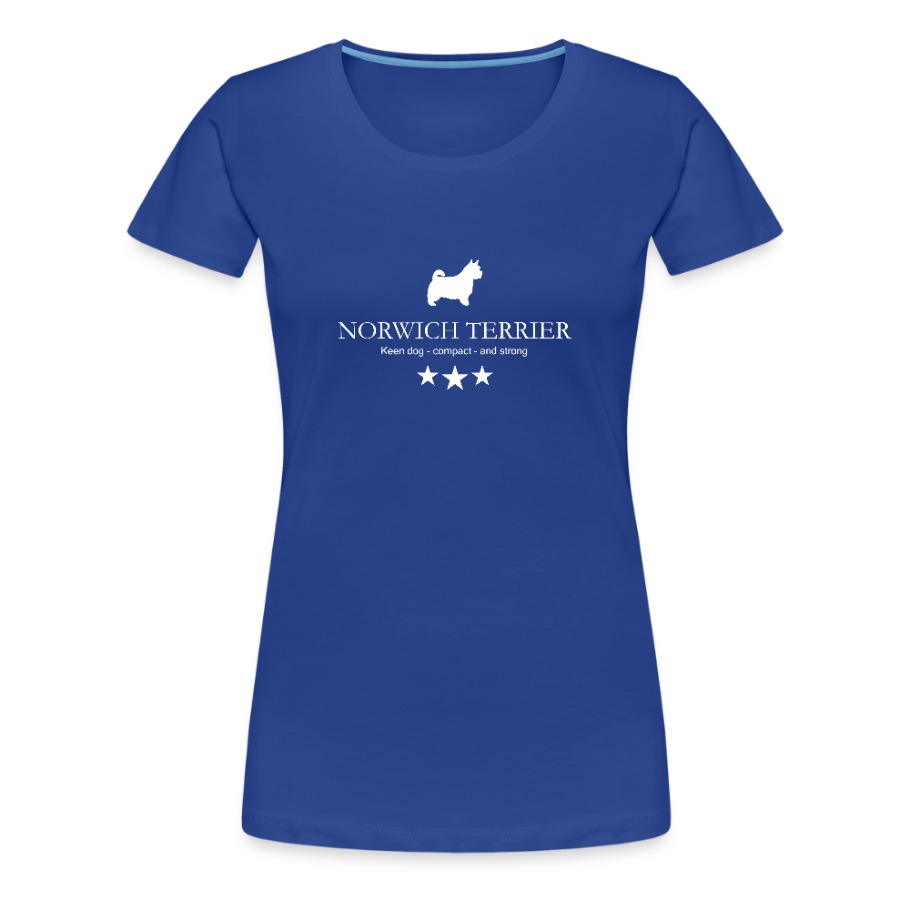 Women’s Premium T-Shirt - Norwich Terrier - Keen dog, compact and strong... - Königsblau