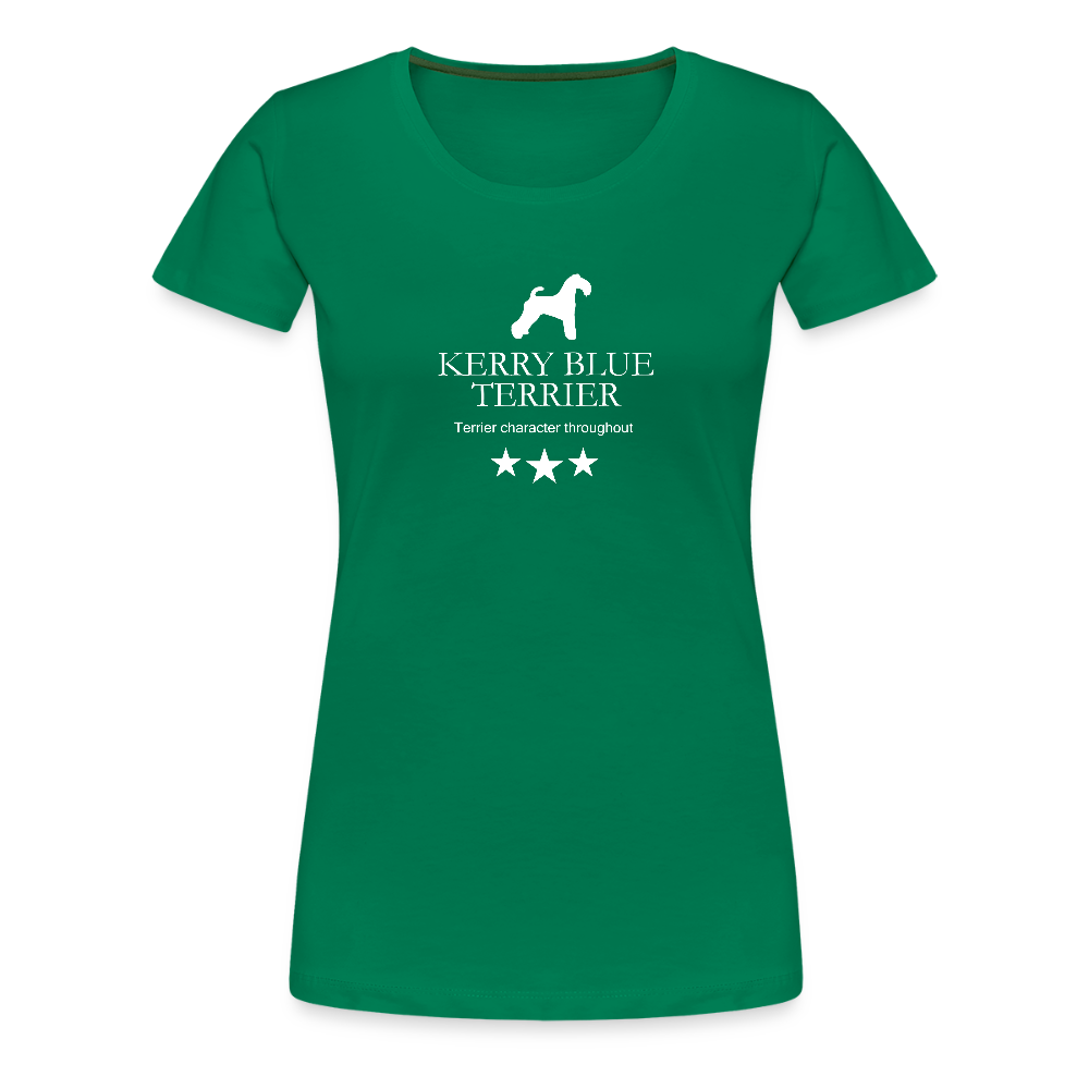 Women’s Premium T-Shirt - Kerry Blue Terrier - Terrier character throughout... - Kelly Green