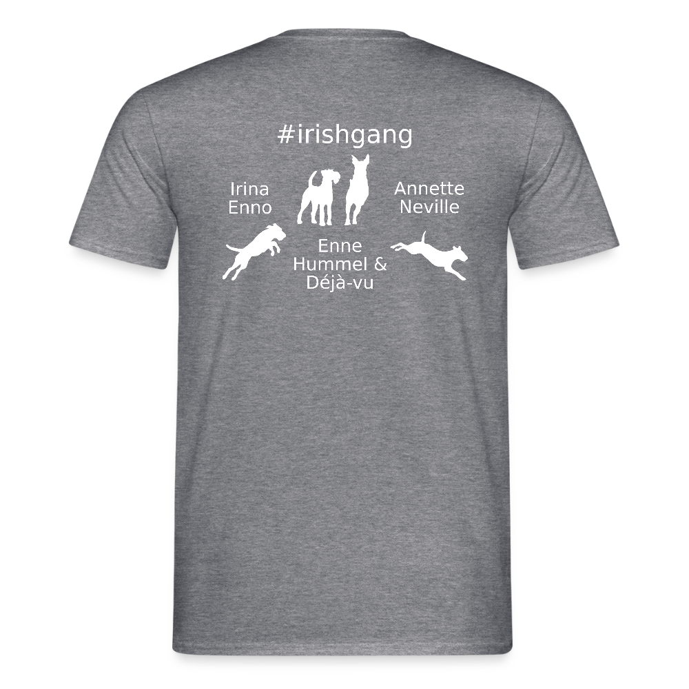 Männer T-Shirt - IRISHGANG - Graphit meliert