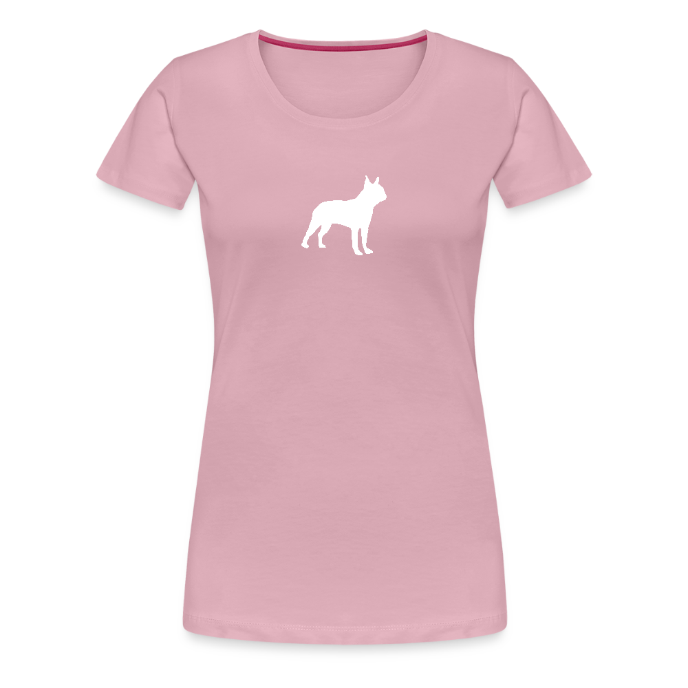 Boston Terrier-Silhouette | Women’s Premium T-Shirt - Hellrosa