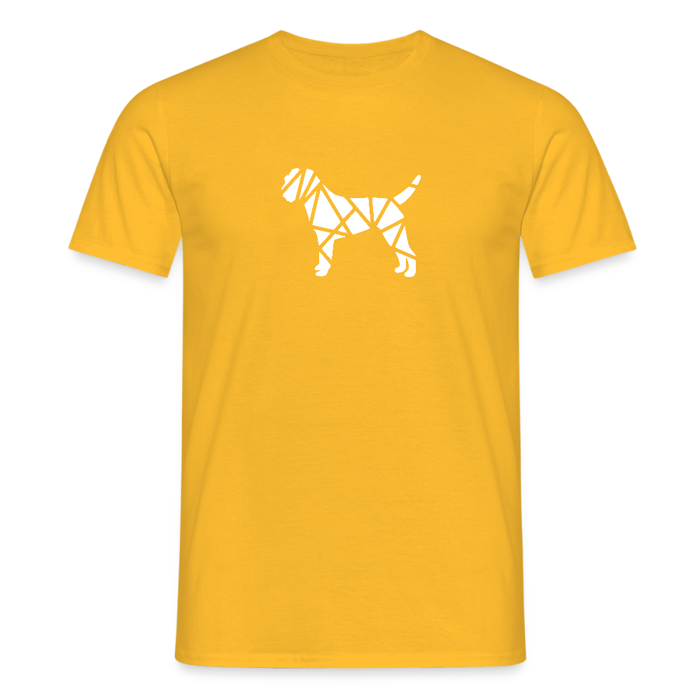 Border Terrier geometrisch | Männer T-Shirt - Gelb