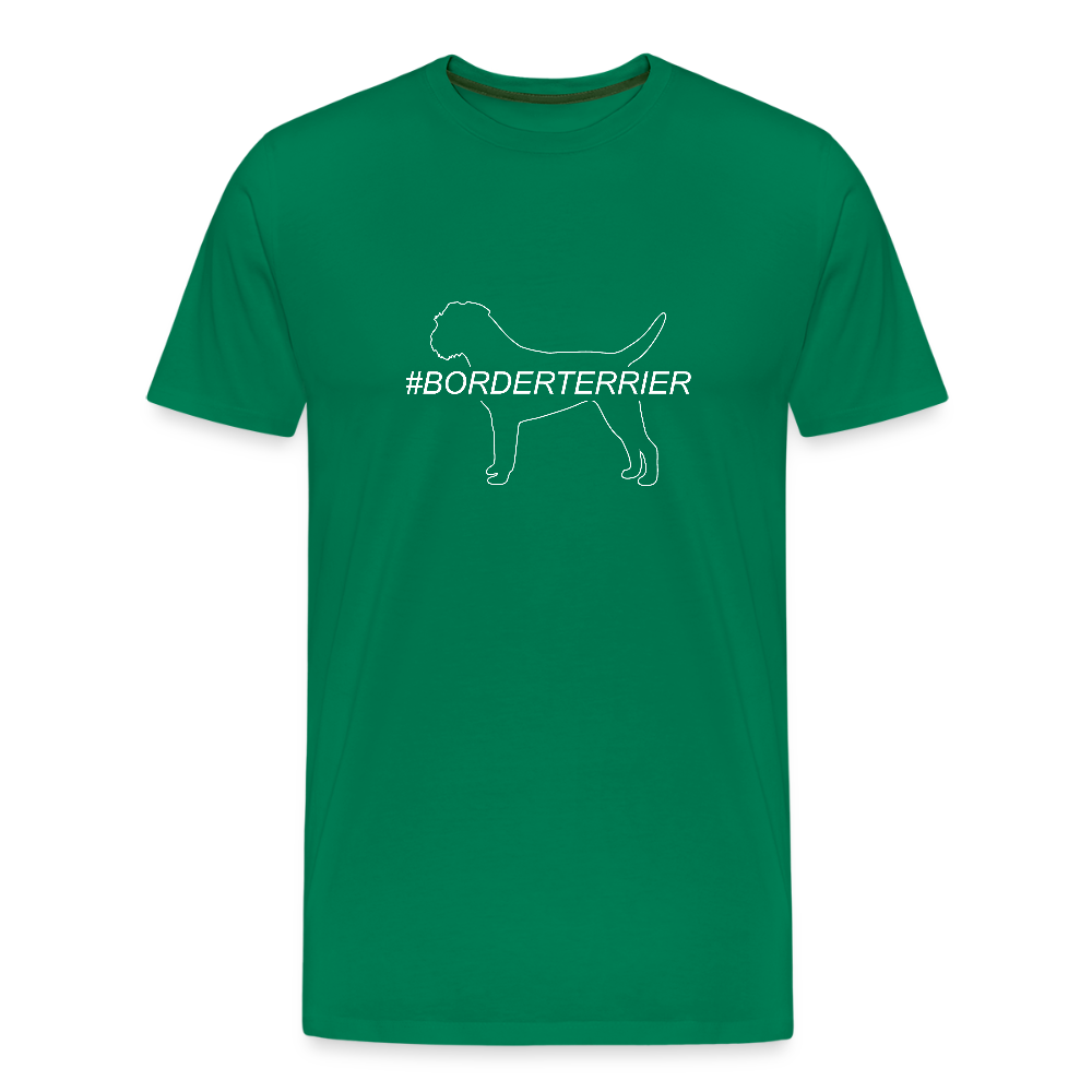 Männer Premium T-Shirt - Border Terrier - Hashtag - Kelly Green