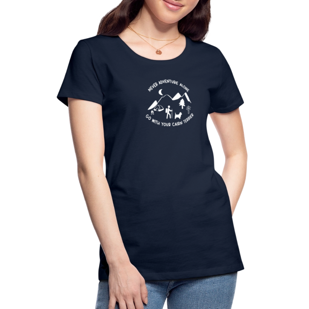 Women’s Premium T-Shirt - Cairn Terrier - Abenteuer - Navy