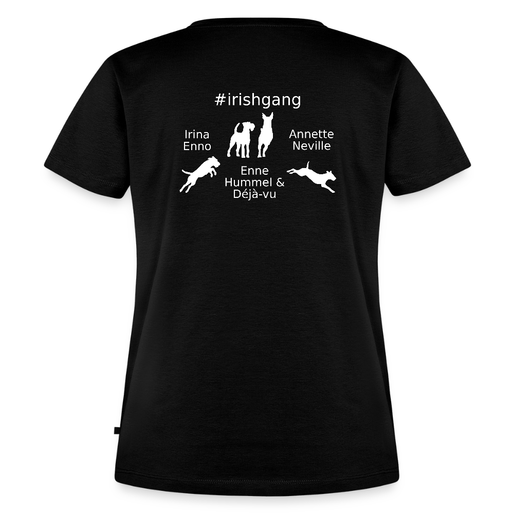 Frauen Premium T-Shirt - #IRISHGANG - Schwarz