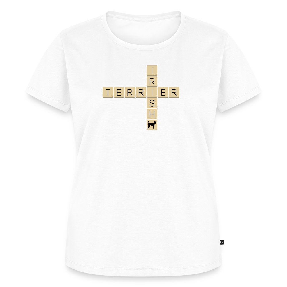 Irish Terrier - Scrabble | Women’s Premium T-Shirt - Weiß