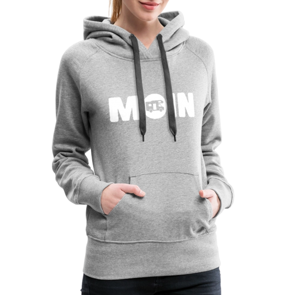 Wohnmobil - Moin | Frauen Premium Hoodie - Grau meliert