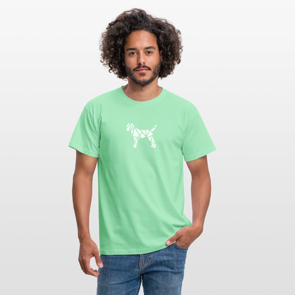Border Terrier geometrisch | Männer T-Shirt - Mintgrün
