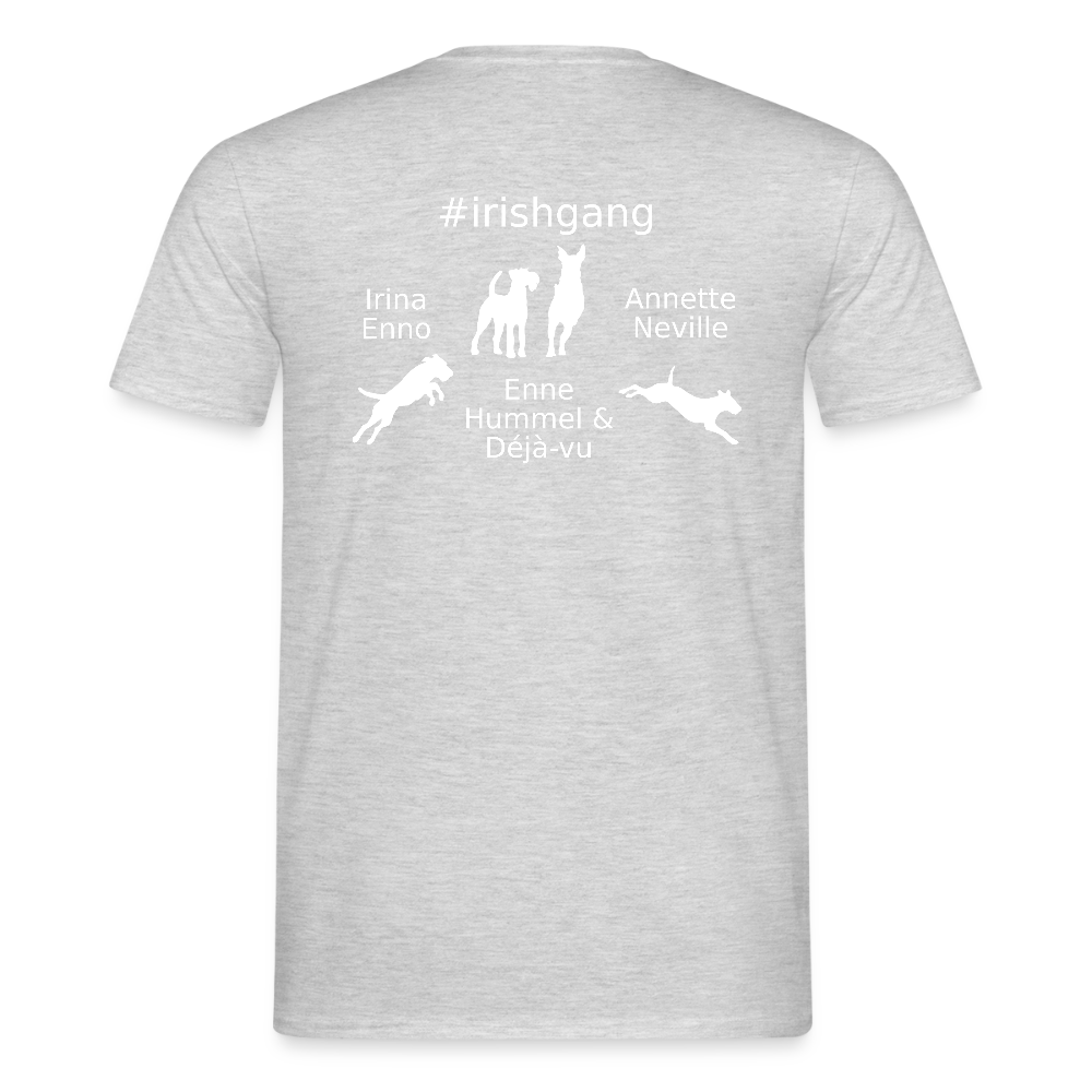 Männer T-Shirt - IRISHGANG - Grau meliert