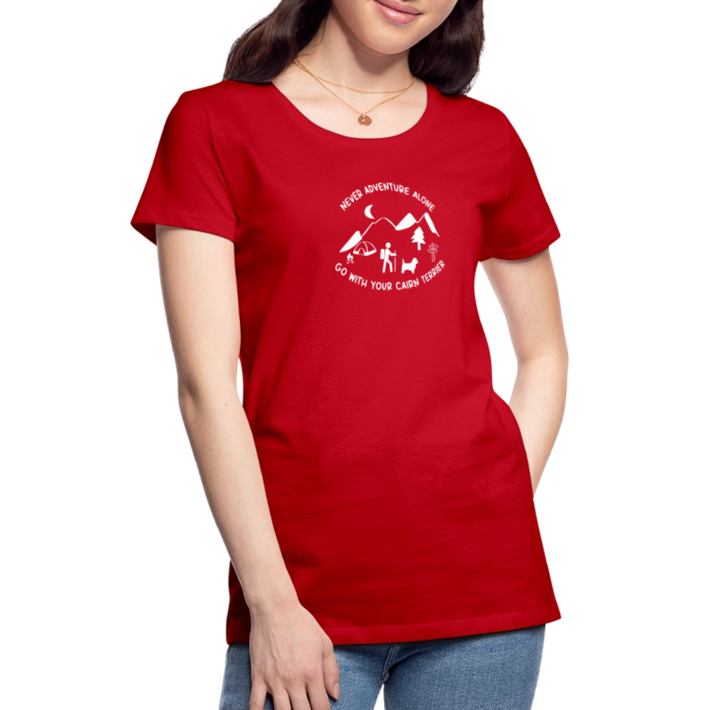 Women’s Premium T-Shirt - Cairn Terrier - Abenteuer - Rot