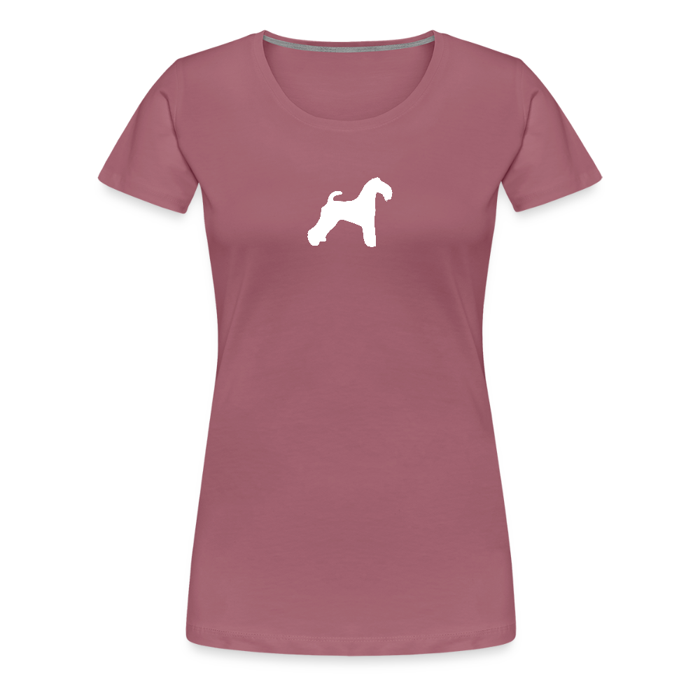 Kerry Blue Terrier-Silhouette | Women’s Premium T-Shirt - Malve