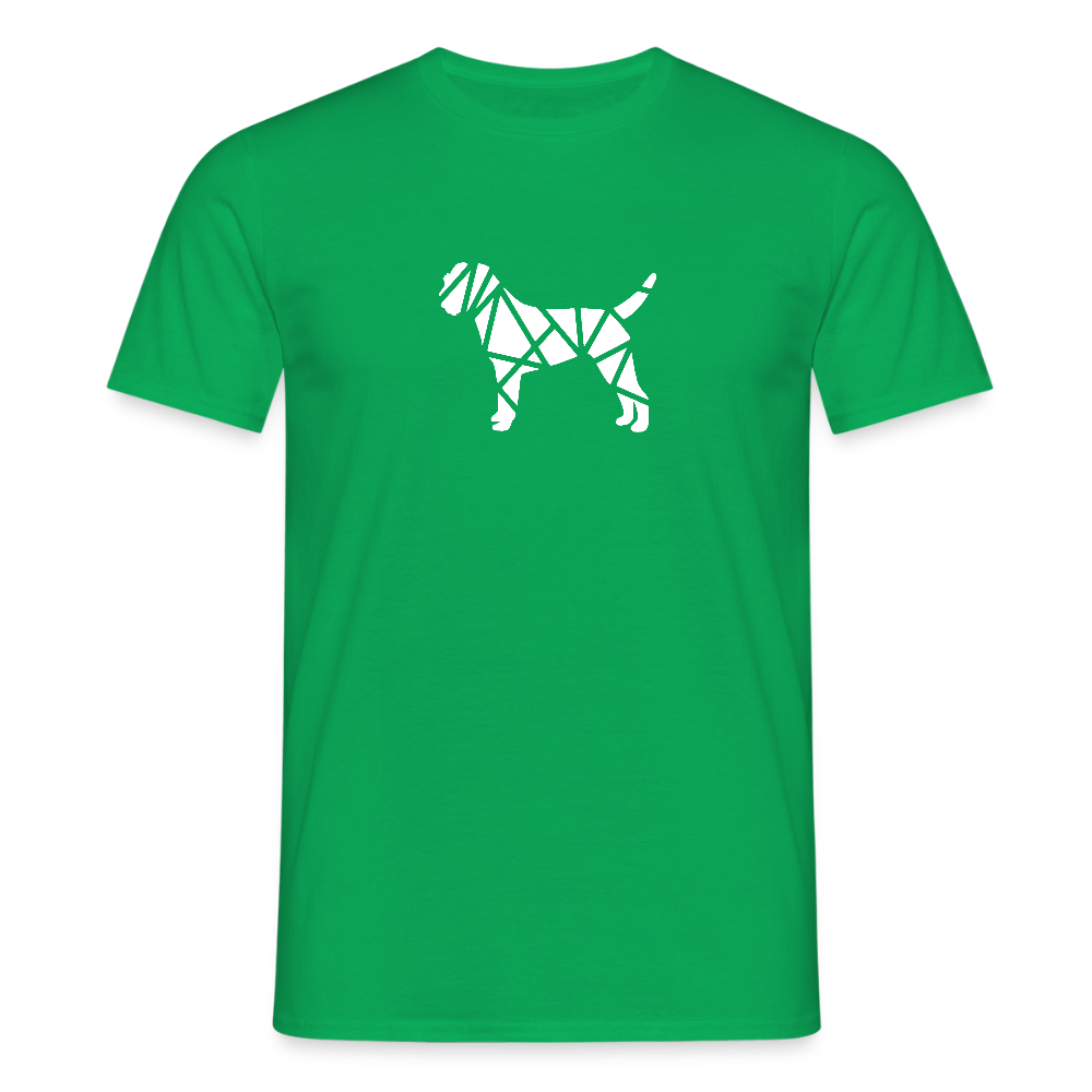 Border Terrier geometrisch | Männer T-Shirt - Kelly Green