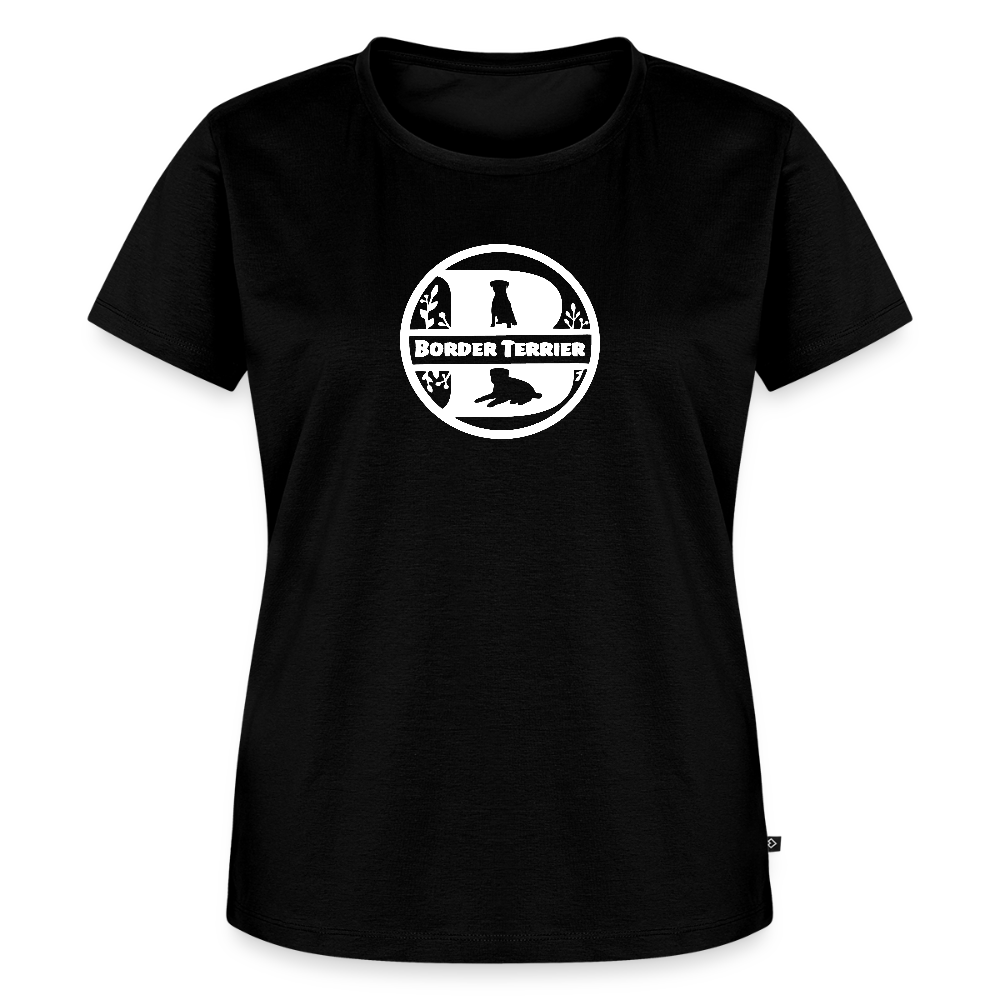 Women’s Premium T-Shirt - Border Terrier - Monogramm - Schwarz
