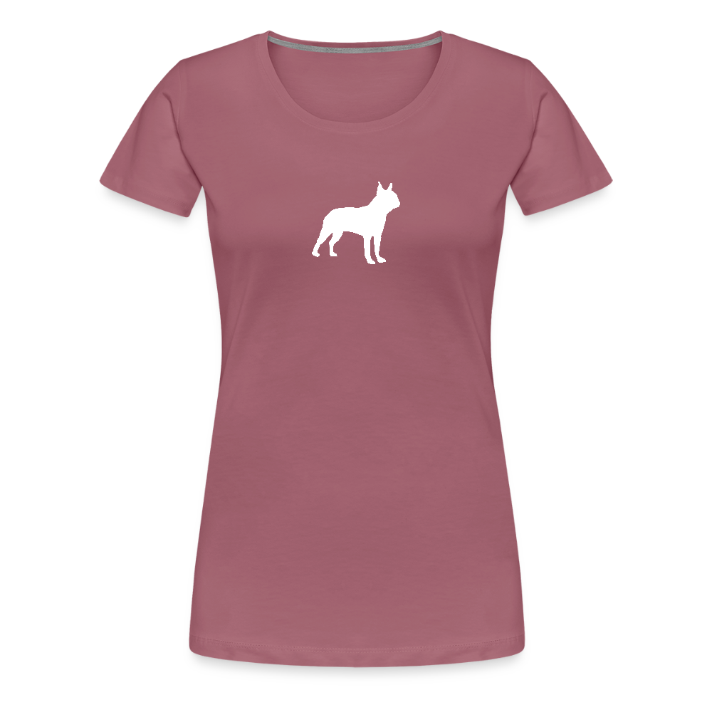 Boston Terrier-Silhouette | Women’s Premium T-Shirt - Malve