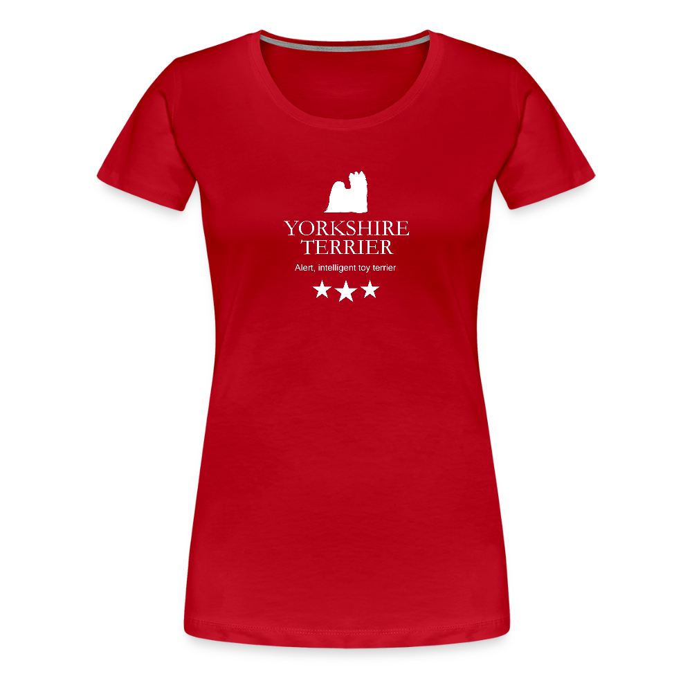 Women’s Premium T-Shirt - Yorkshire Terrier - Alert, intelligent toy terrier... - Rot