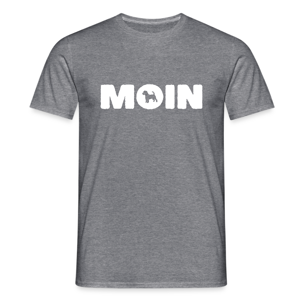 Jack Russell Terrier - Moin | Männer T-Shirt - Graphit meliert