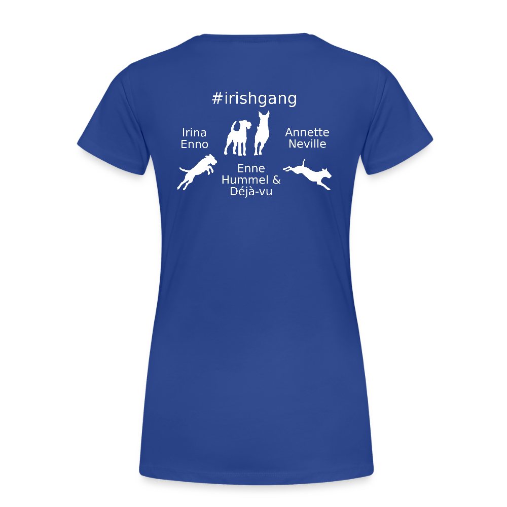 Frauen Premium T-Shirt - #IRISHGANG - Königsblau