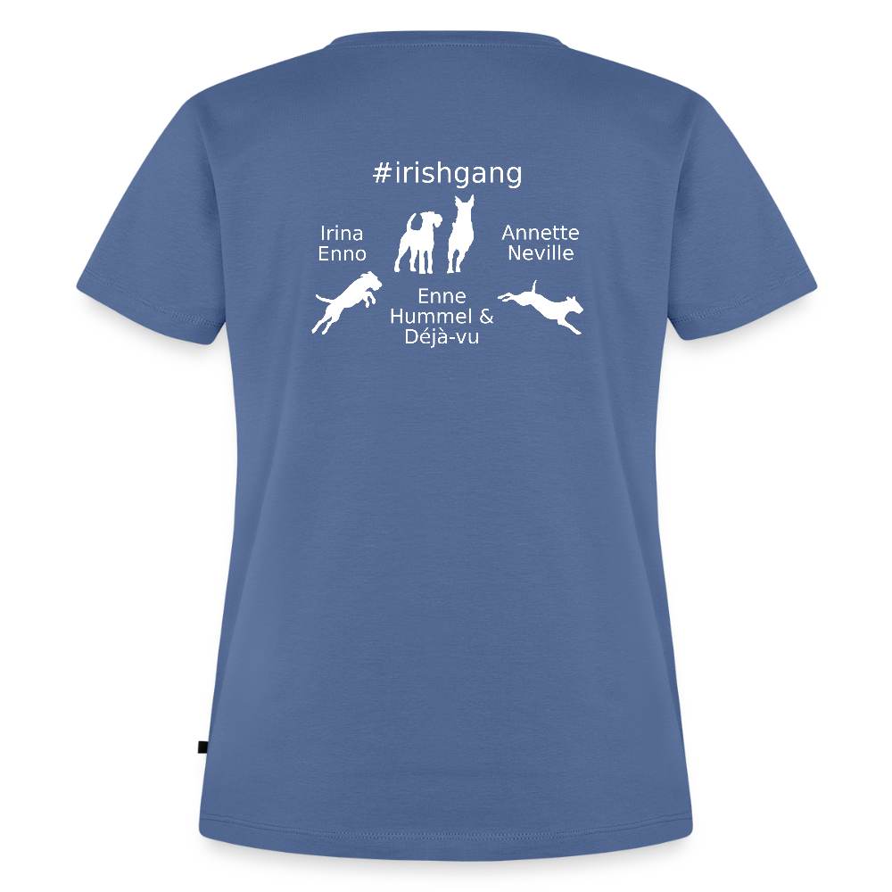 Frauen Premium T-Shirt - #IRISHGANG - Taubenblau