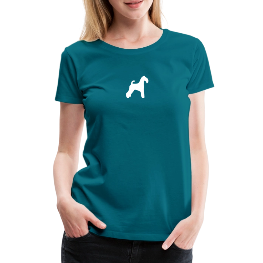 Kerry Blue Terrier-Silhouette | Women’s Premium T-Shirt - Divablau