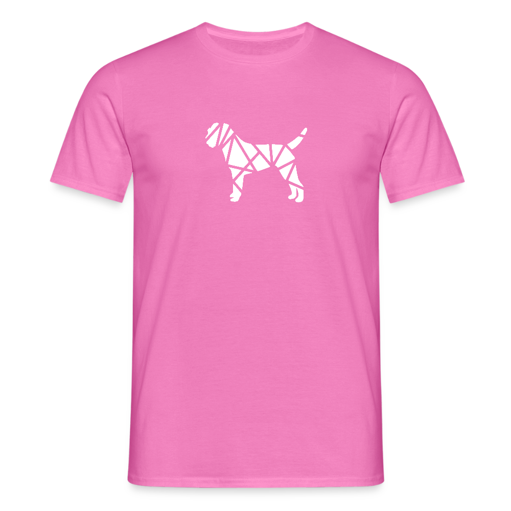 Border Terrier geometrisch | Männer T-Shirt - Pink