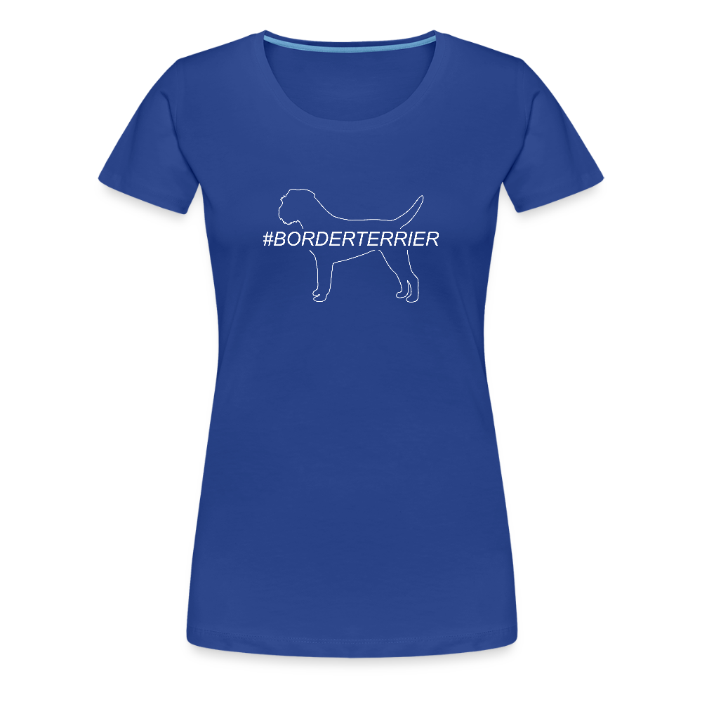 Women’s Premium T-Shirt - Border Terrier - Hashtag - Königsblau