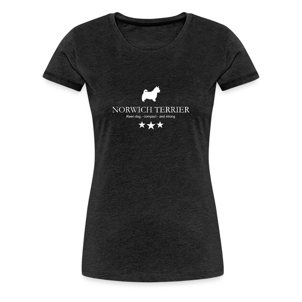 Women’s Premium T-Shirt - Norwich Terrier - Keen dog, compact and strong... - Anthrazit