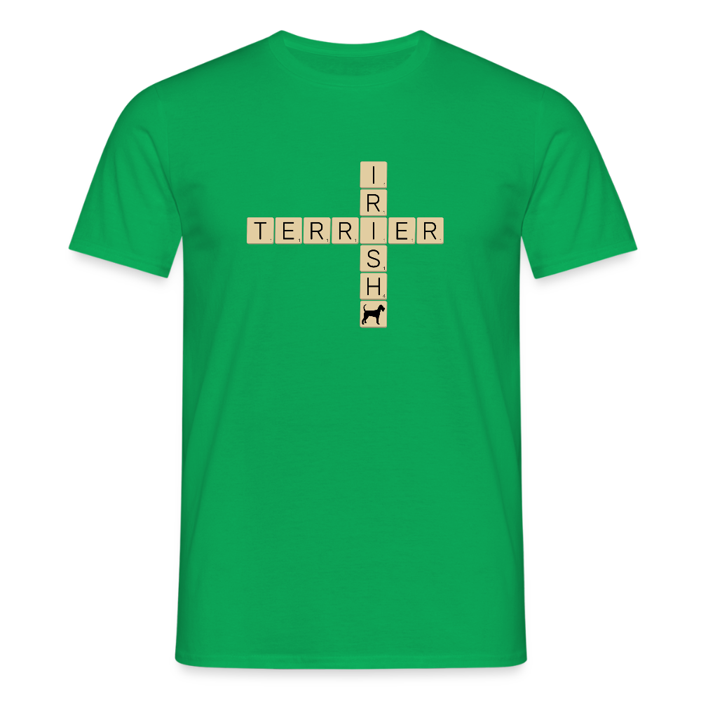 Irish Terrier - Scrabble | Männer T-Shirt - Kelly Green