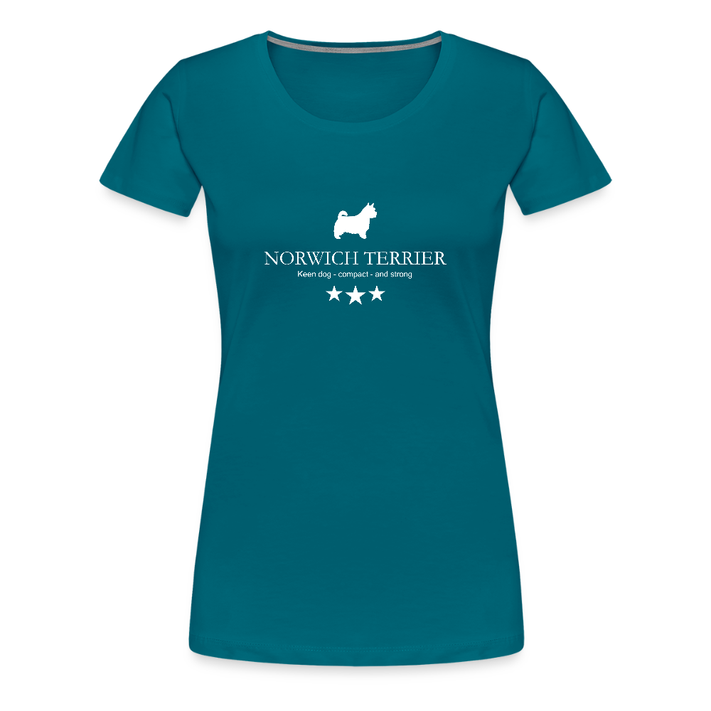 Women’s Premium T-Shirt - Norwich Terrier - Keen dog, compact and strong... - Divablau