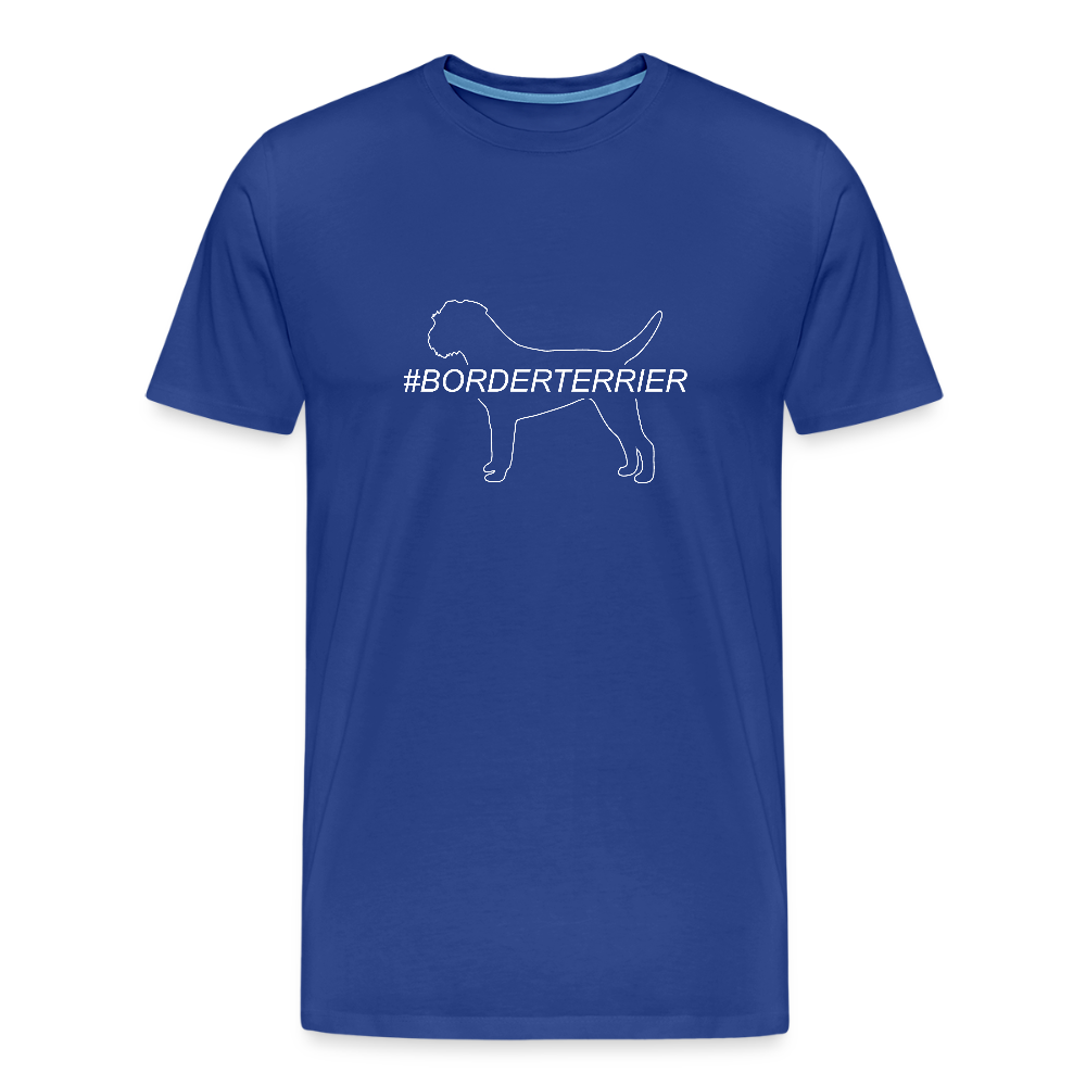 Männer Premium T-Shirt - Border Terrier - Hashtag - Königsblau