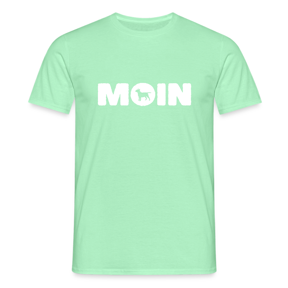 Bull Terrier - Moin | Männer T-Shirt - Mintgrün
