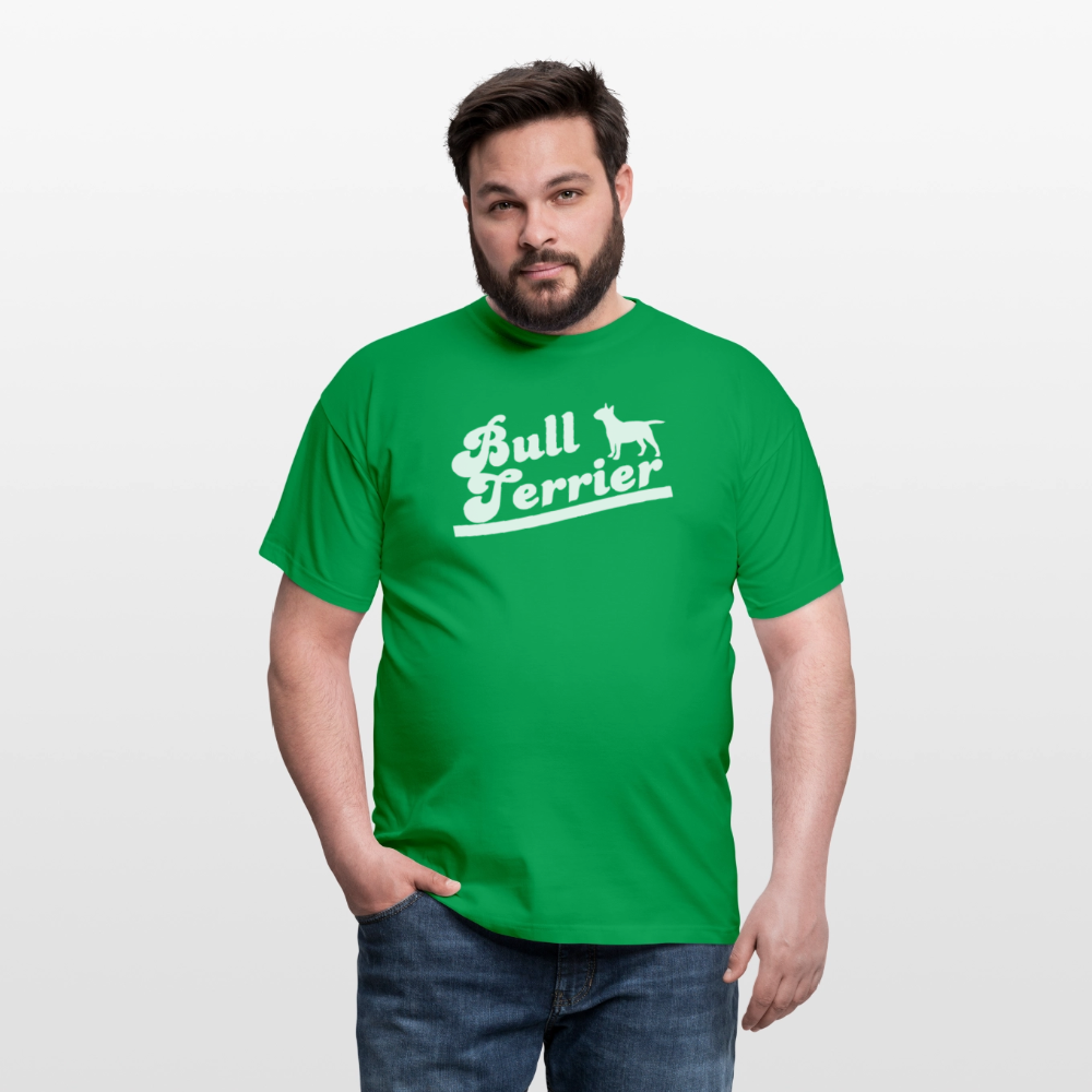 Bull Terrier-Schriftzug | Männer T-Shirt - Kelly Green
