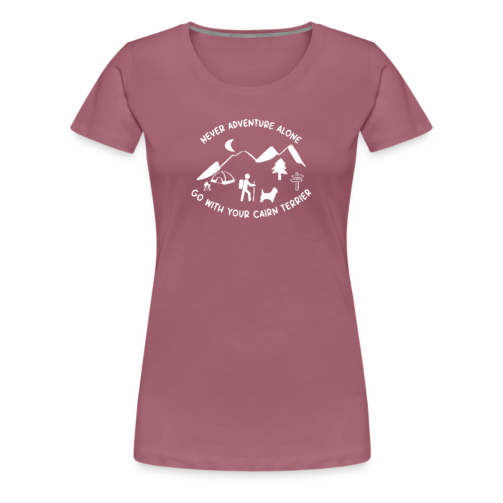 Women’s Premium T-Shirt - Cairn Terrier - Abenteuer - Malve