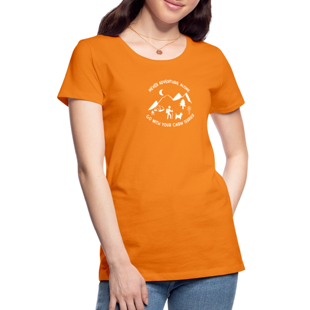 Women’s Premium T-Shirt - Cairn Terrier - Abenteuer - Orange